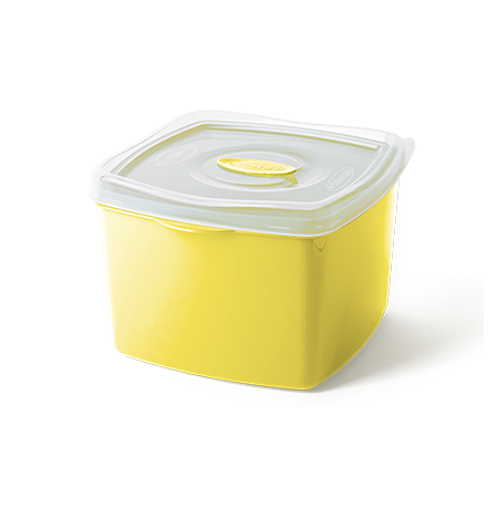 Imagem do produto: Pote Quadrado 2,8L 1530 - Amarelo