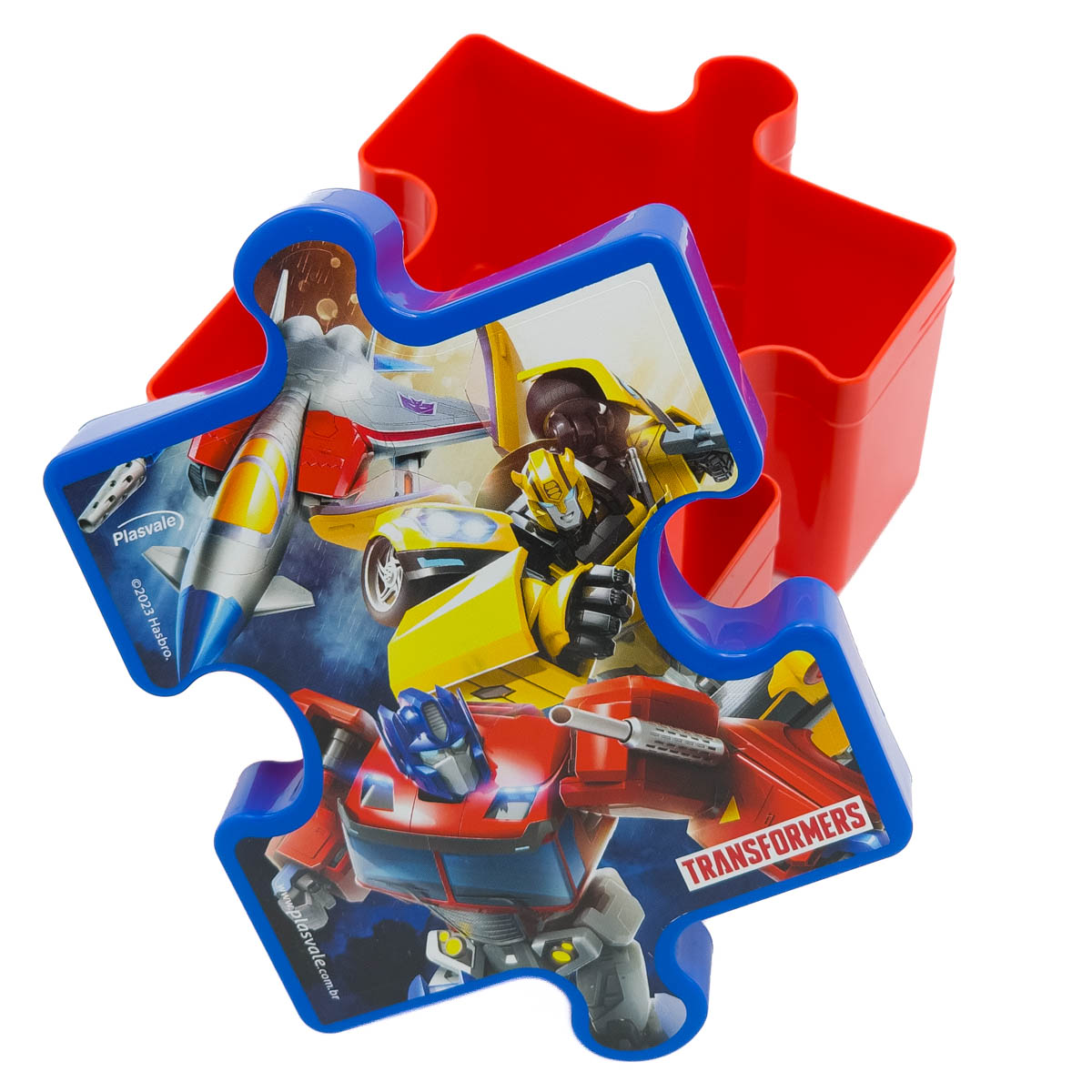 Imagem do produto: Pote Quebra Cabeça Transformers 