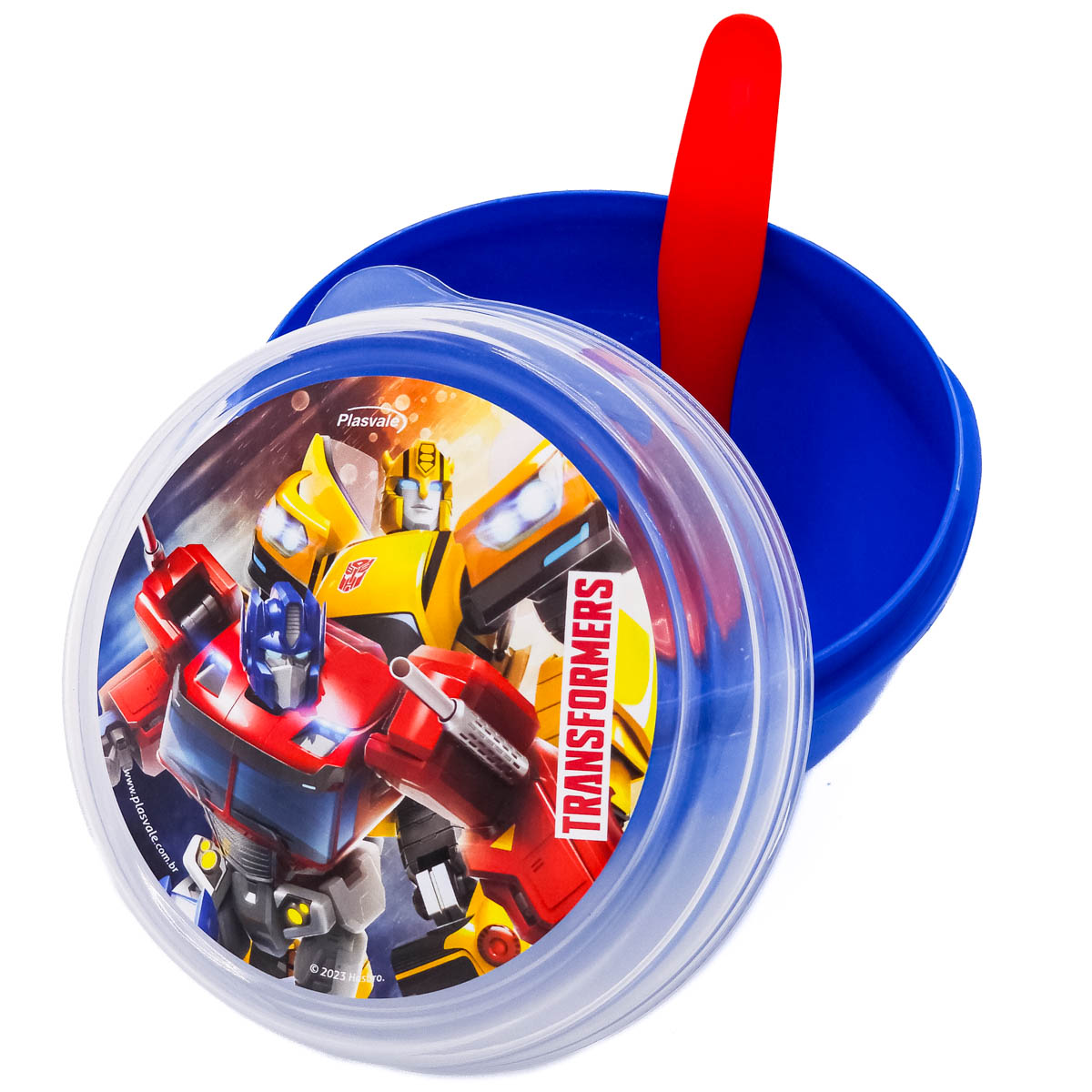 Imagem do produto: Bowl com Tampa e Colher Transformers 