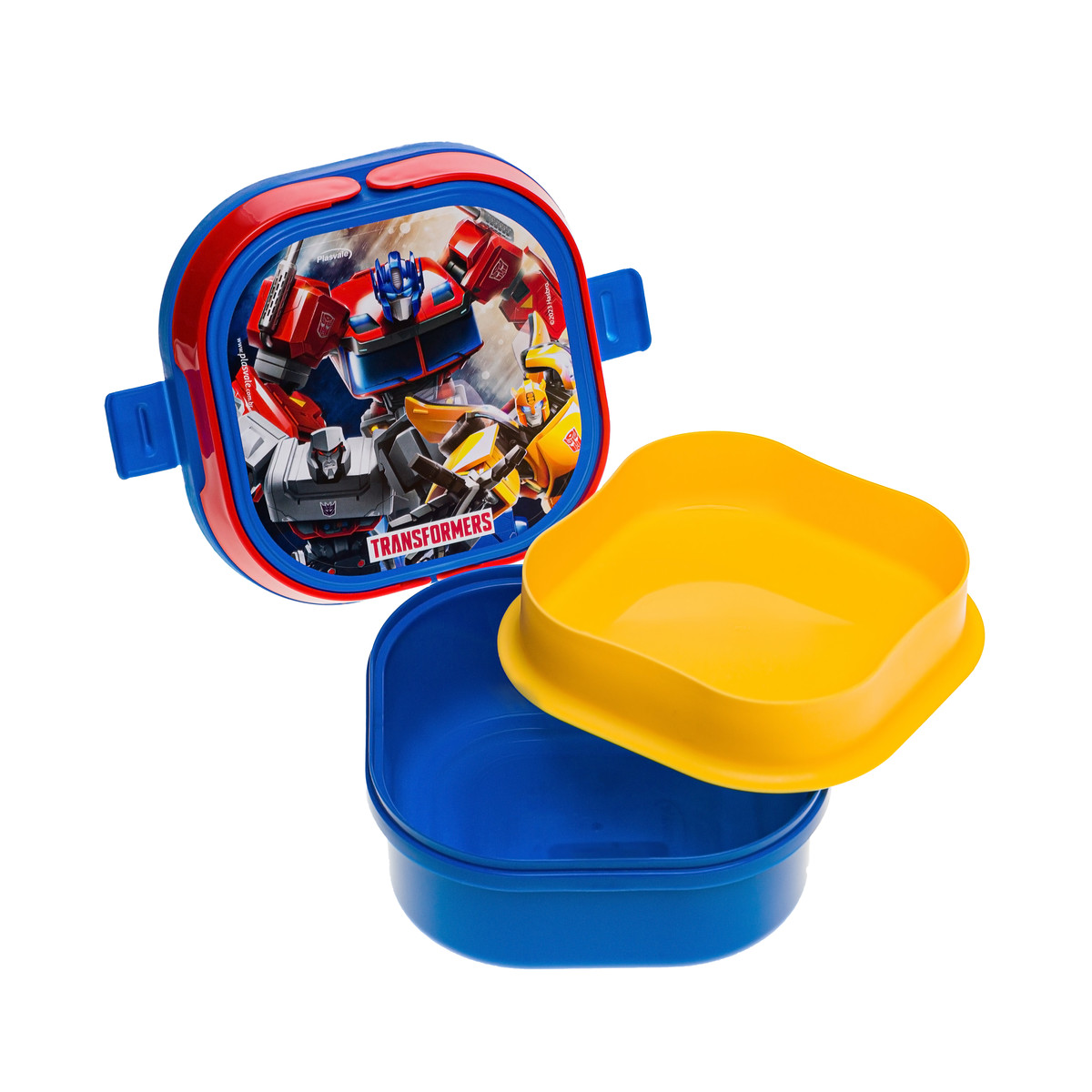 Imagem do produto: Marmita com 2 compartimentos, Trava e Alças Transformers 