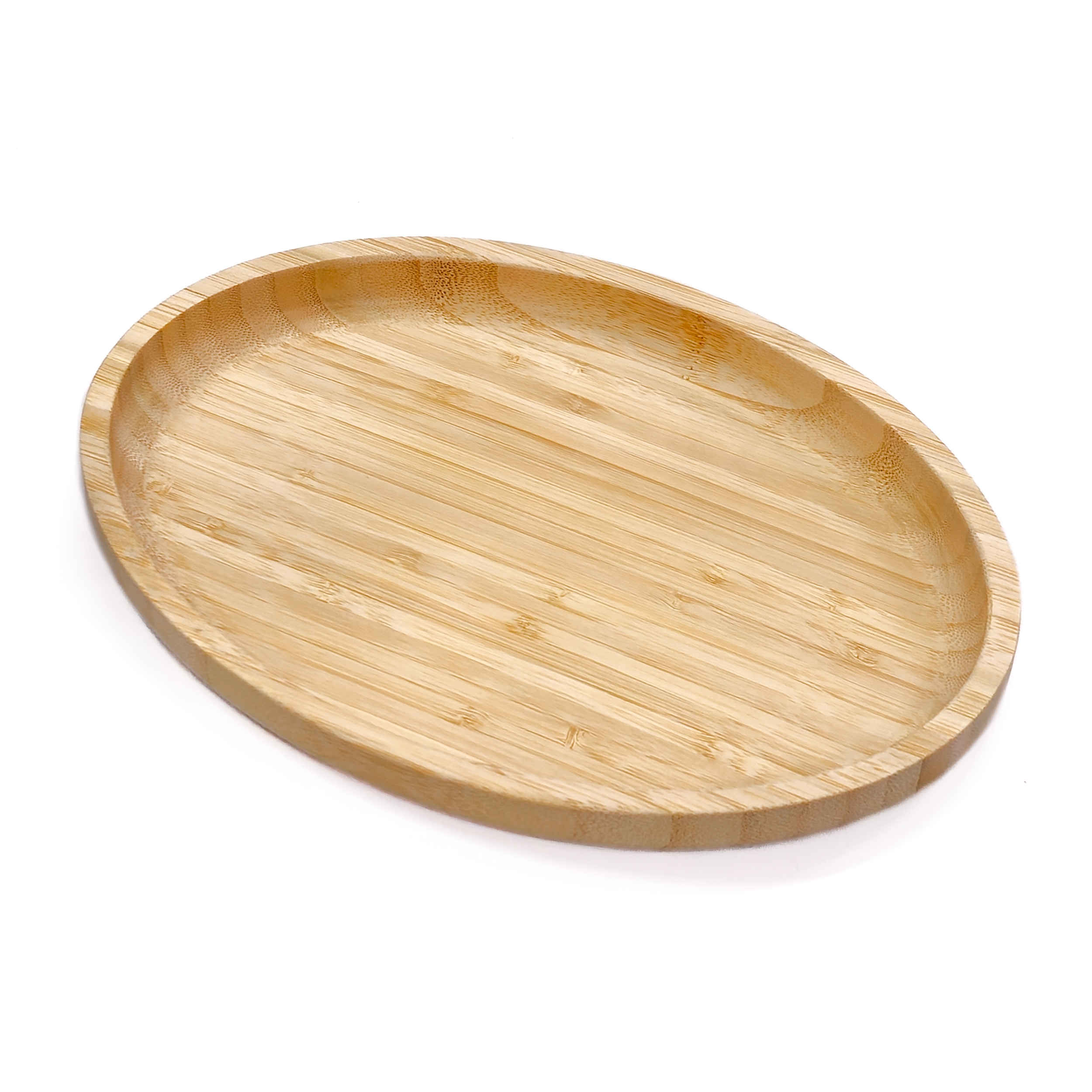 Imagem do produto: Bandeja Oval de Bambu 28cm Marrom